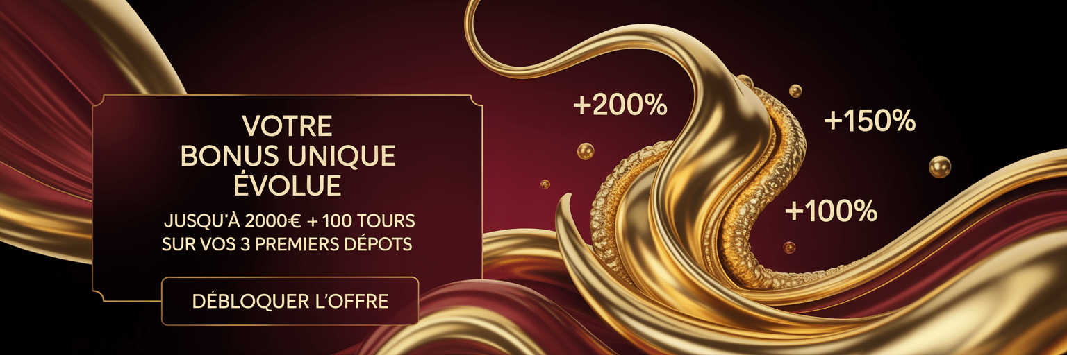Bonus Unique Casino évolutif sur les trois premiers dépôts